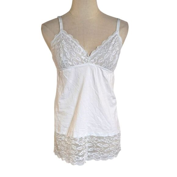 Cosabella White Stretch Lace Edged Camisole Top - Picture 1 of 7